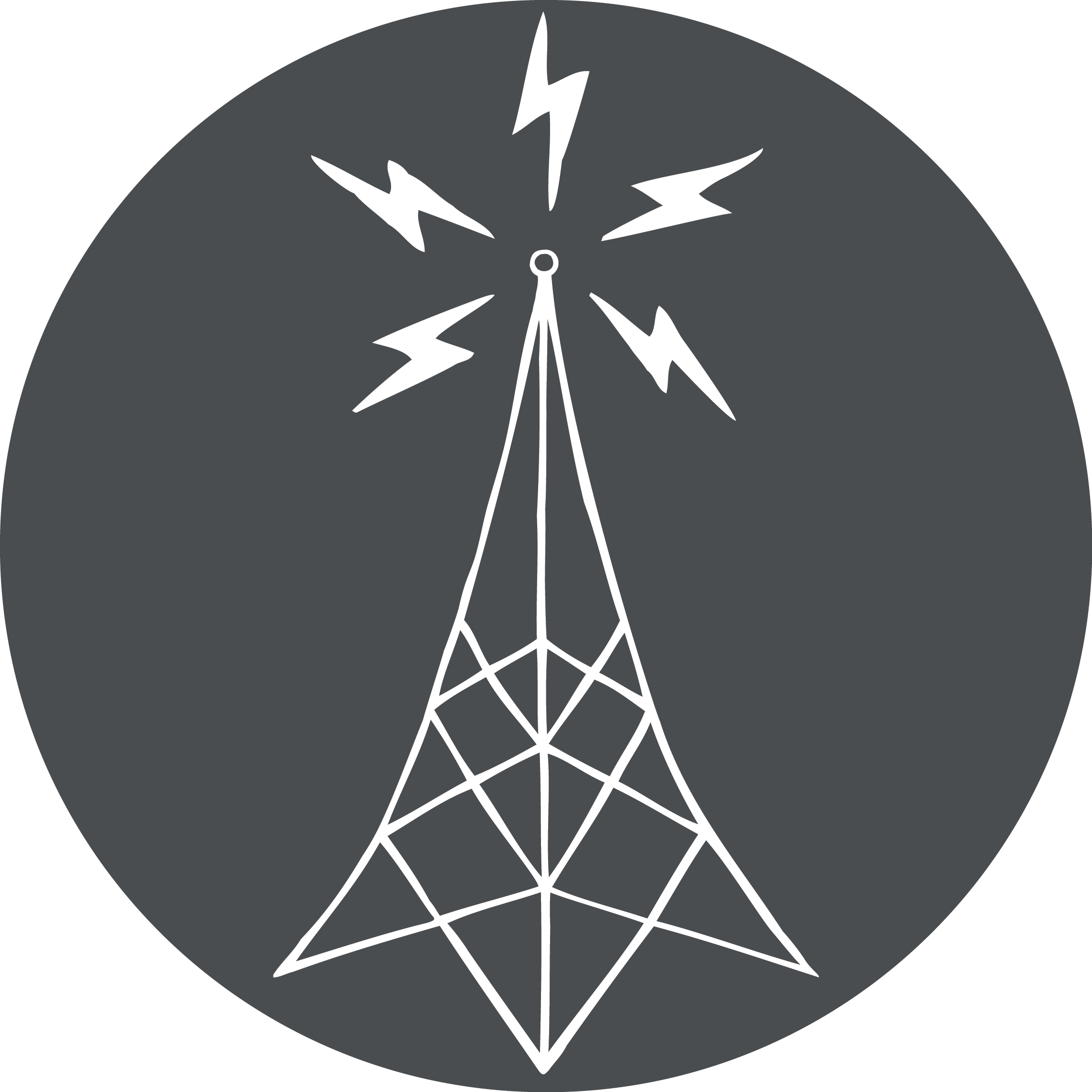 Chromatic Coffee grey "Electric Tower" Logo